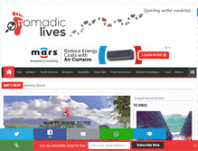 Tablet Screenshot of nomadiclives.com